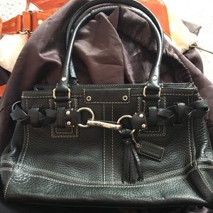 Black Leather Coach Purse